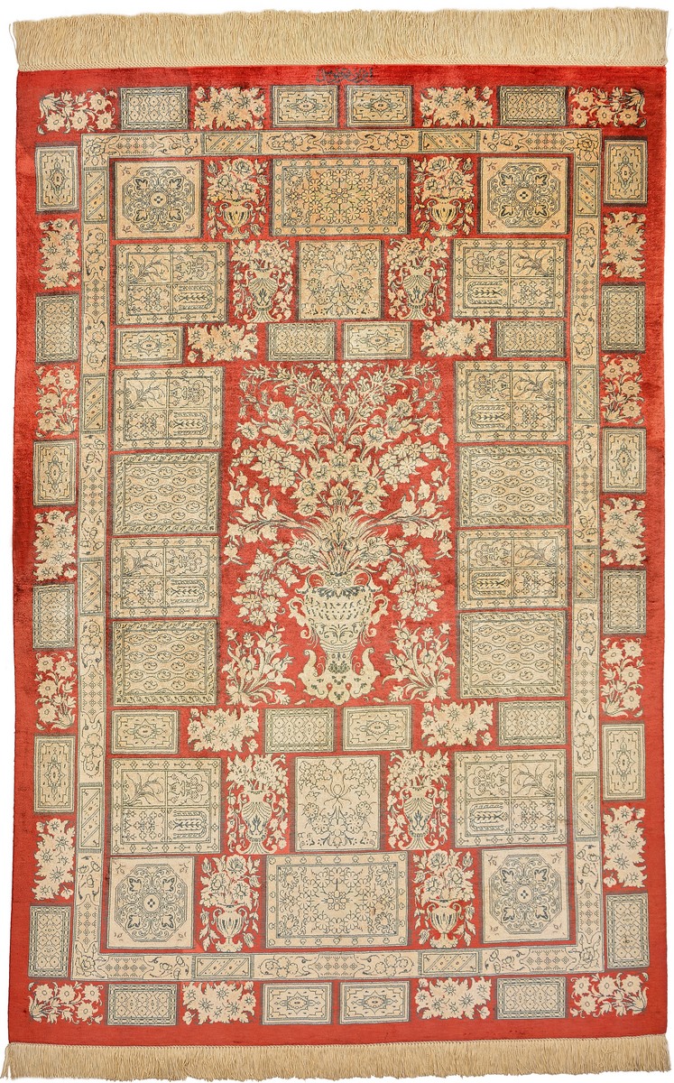 Perzijski tepih Qom Svila Exklusiv 101x148 101x148, Perzijski tepih Ručno čvorovan
